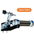 Heavy Duty Pneumatic Clamp Fixture With 50 Kg 110 Lb Hold Down in open state for woodworking, welding, CNC holding.