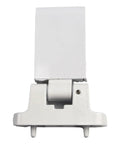 Heavy Duty Zinc Alloy Flag Hinge For Left Or Right Swing Installation Smooth Operation Built Tough, top view on white background.
