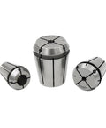 Spring Collet For ERS25 ERS32 Milling Machines Pro Grade High Precision Sealing Collet Tool Accessory displayed in three angles.