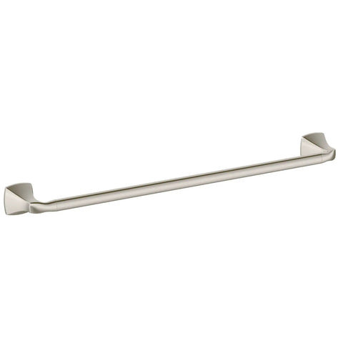Voss 18-Inch Towel Bar in Brushed Nickel for Your Bathroom, sturdy metal mounting posts, no-fuss install, modern look