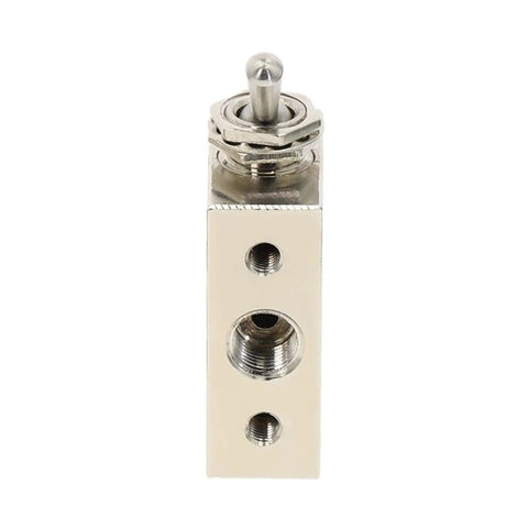 Dead Simple Self Locking Two Position Five Way Pneumatic Exhaust Valve Switch With One Inch Eighth Npt Fittings And Built In Tough Muffler For Heavy Duty Workspaces