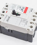 Top Shelf FDC3050 Molded Case Circuit Breaker 50 Amp 3 Pole C Frame Series side view showing terminals and settings.
