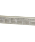 Front view of TiltView Plastic Storage Cabinet With Tilt Out Bins A Versatile Organizer for home office school workshop use.