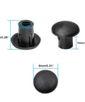 Black 5mm Shelf Peg Hole Plugs 100 Pack For Kitchen Cabinets And Furniture Easy Install No Tools Needed Durable Plastic Caps