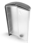 Replacement Water Reservoir With Lid For Keurig K-Elite K90 Coffee Maker, 75 Oz Brushed Silver Tank, front view