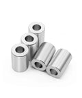 20 Piece Aluminum Spacers Set One Half Inch Outer Diameter One Quarter Inch Inner Diameter Three Quarter Inch Length Smooth Spacer Bushings Easy Slip On Quick Install No Tools Needed Durable Corrosion Resistant Aluminum For Auto Motorcycle DIY, four spacers shown