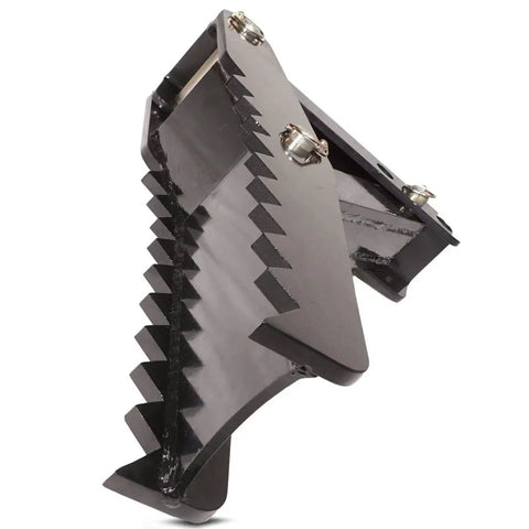 32 Inch Beefy Extreme Weld On Backhoe Thumb Clamp With Five Eighths Inch Steel Plate Assembly showing side angle