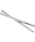 Square Steel Key Stock Set 1 Quarter Inch By 1 Quarter Inch By 12 Inch Cold Drawn 45 Steel Precision Key Stock For Shaft Keyways In Motors And Machinery DIY Projects For Your Builds, showing two steel bars on a white background.