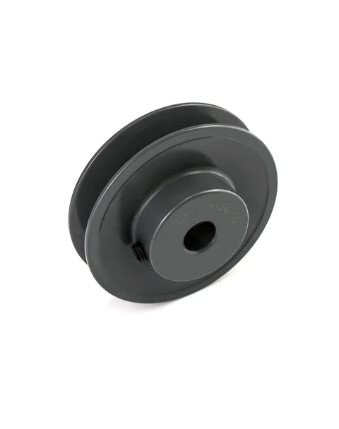 Single Groove Web Sheave For V Belt Pulleys, 3.05 Inch Outer Diameter, 1/2 Inch Bore, Fixed Bore, Compatible With V Belt Sections 4L, A, AX, Heavy Duty Cast Iron Construction