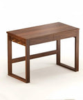 Top Shelf Solid Rubberwood Dual Gaming Desk With Built In Pine Drawers And Ample Knee Room For A Cozy Sit Stand Home Office Setup Right At Your Doorstep, featuring a sleek rectangular design.