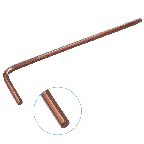 10Pcs 3Mm Hex Key Wrench L Shaped Ball End Allen Wrench Extra Long Arm S2 Steel close-up of rust-resistant red finish