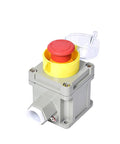 Industrial Explosion Proof Emergency Stop Button Switch With Protective Cover For Safe Shutdown Built Tough Rugged Aluminum Shell Fire Button