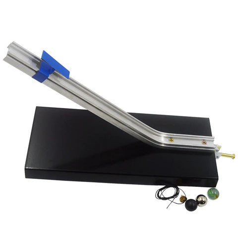 Momentum Conservation System Ballistic Pendulum Air Track Kit for Collision Dynamics and Mechanics Experiments with metal and glass balls