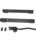 Heavy Duty Appliance Rollers Adjust From 17 To 27 Inches Move Washer Dryer Or Fridge Like A Boss, Support Up To 660 Lbs With Rugged Iron Frame And Smooth Black Wheels For Total Home Makeover Flex parts including metal bars and black wheel.