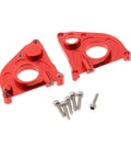 Upgrade Your Axial SCX24 90081 With This Epic Blue Metal Gearbox Shell! Red metal gearbox case with screws for durability.