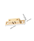 Four Piece Brass Door Catch Hardware Set With Roller Latch No Fuss Install For Cabinet Doors Closets And Shoe Cabinets Durable Ball Catch System 50mm Size For Everyday Home Use showing close-up with measurements