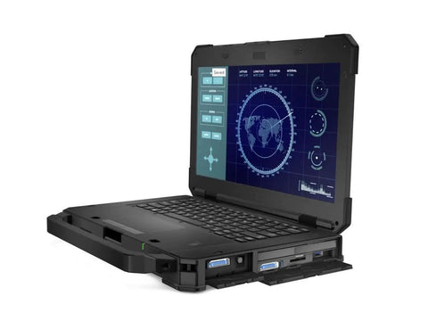 Legit Rugged 14 Inch Fhd Tablet Pc Featuring Beast Mode Intel Core I7 Processor With Dang Tough Ip53 Weather Shielding And 16 Gb Ram 256 Gb Ssd Plus Wifi Bluetooth Running Windows 11 Pro Renewed open showing interface and keyboard.