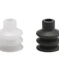 Big Robot Manipulator Pneumatic Accessories Industrial Rubber Sucker Suction Cup Chuck PCG60 PCG90 Model 60N in black and white colors.