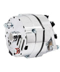 Chrome 1 Wire Self Exciting 120 Amp High Output Alternator Replacement 12V CW Rotation 10SI Style for V8 visible side view