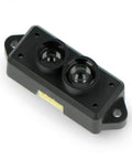 TFmini-S LiDAR Module High Precision ToF Laser Radar Distance Sensor, compact black unit with dual lenses for robotics.