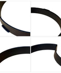Crescent Shape Stepping Stone Mold For DIY Garden Walkways And Lawn Paths Plastic Paver Mold close-up view of interlocking edges.