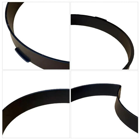 Crescent Shape Stepping Stone Mold For DIY Garden Walkways And Lawn Paths Plastic Paver Mold close-up view of interlocking edges.