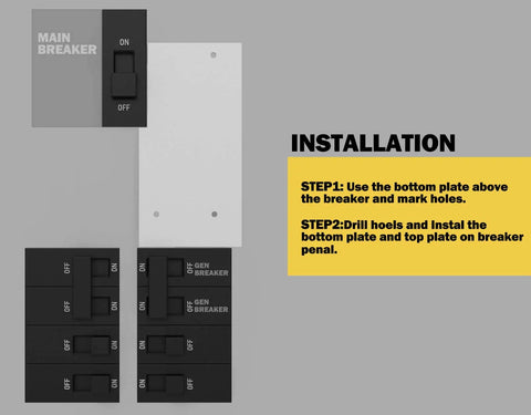 Installation guide for Generator Interlock Kit For Square D QO And Homeline Panels Indoor And Outdoor Use SD200VL.