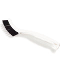 Flo Pac Grout Brush With Nylon Bristles For Tight Grout Lines And Seams 8 Inch Angled Handle For Easy Scrubbing In Bathroom And Kitchen Tile