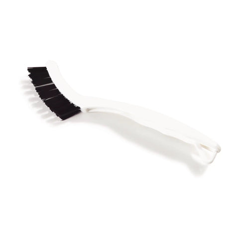 Flo Pac Grout Brush With Nylon Bristles For Tight Grout Lines And Seams 8 Inch Angled Handle For Easy Scrubbing In Bathroom And Kitchen Tile