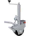 Srecell 5000 Lb Capacity Electric Trailer Dolly With 12V Motor And 350W Jockey Wheel close-up of the dolly's lifting mechanism.