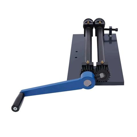 Front view of 12 Inch Bead Roller Pro Grade Sheet Metal Beading Machine With Dies For Vehicle Floor Pans Trunk Pans And Firewalls Manual Crank Tool