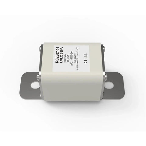 Top Shelf Silver DC Fuses Rated At 750V With 400A To 630A Options, 630A silver DC fuse designed for solar chargers and EVs.