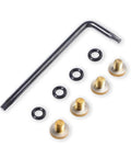 Elevate Your Sig P238 And P938 Grip Game With These Tough As Nails Stainless Steel Screws, Featuring A Slick Gold Finish, Heavy Duty Build, Plus Four Spare O Rings And A T10 Torx Driver For A Flawless Tight Fit.