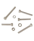 M4 Hex Socket Head Cap Screws Nuts And Washers Kit In 304 Stainless Steel With Assorted Sizes, Built To Last Heavy Duty Fastener Set For DIY Projects, Electronics, Automotive, And Machinery. M4 screws, nut and washer set