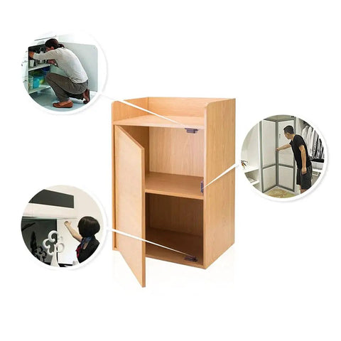 Magnetic Cabinet Catches With Hidden Door Stop for Closet and Cupboard, Stainless Steel Strength, Powerful Magnet Keeps Doors Locked