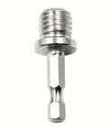 Heavy Duty Quarter Inch Hex Shank Drill Adapter With M14 Screw Thread connecting rod, high speed steel accessory for angle grinders.
