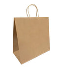 Kraft Paper Bags With Handles 250 Count Heavyweight 13x7x13 Inches For Gift Shopping Party Retail And Storage