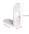 4 Pack Kid Safe Cabinet Locks Peel And Stick Drawer Latches No Drill Child Proof Clips Quick Release Snap Shut Toddler Guard, white size 69x75x30mm.