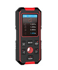 Straight Up 3 In 1 Stud Finder Wall Scanner With Digital Laser Ruler showing LCD screen with measurements and controls.