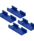 Four Piece T Track Intersection Kit For Woodworking 80mm Pro Grade Aluminum Alloy T Track Setup with blue clamps