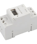 Programmable Timer Switch With Weekly Cycle For Automatic On Off Of Lights And Appliances No Fuss Setup 16 Daily On Off Periods Capacitive Touch Buttons Reliable Circuit Protection Easy Home Automation white DIN rail module