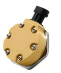 Electronic Solenoid Valve For Heavy Equipment Fuel System Compatible With 320D 1106 312 5620, gold metal housing with black connector