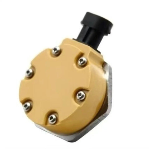 Electronic Solenoid Valve For Heavy Equipment Fuel System Compatible With 320D 1106 312 5620, gold metal housing with black connector