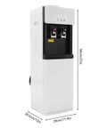 5 Gallon Top Load Water Cooler Dispenser With Hot And Cold Water For Home Or Office Freestanding Unit Child Safety Lock