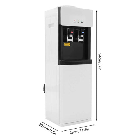 5 Gallon Top Load Water Cooler Dispenser With Hot And Cold Water For Home Or Office Freestanding Unit Child Safety Lock