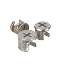 All In One Connector Eccentric Wheel Hardware For Furniture 10 Pieces Thickening Set Zinc Alloy Nickel Plated 15mm 12mm 10mm