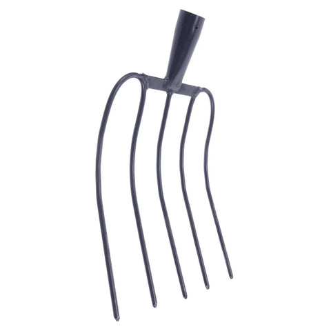 Go To Yard Work Ready Agricultural Fork For Outdoor Farming And Lawn Care Maintenance With Versatile Prongs, iron build.
