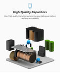 High-quality capacitors in 12V AC DC Universal Power Adapter Charger for Celestron Telescopes LCM NexStar SLT SE Spectra.