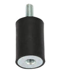 Set Of 4 Rubber Mounts For Air Compressors And Engines Vibration Dampening Noise Reduction And Shock Absorption In A Durable Rubber Metal Mount With Geometric Isolation Design VD20 30 M6 18, black rubber metal mount with M6 threaded ends