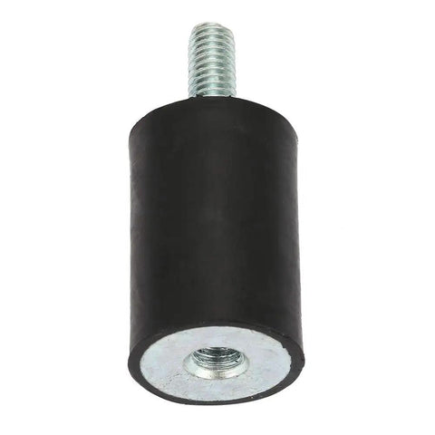 Set Of 4 Rubber Mounts For Air Compressors And Engines Vibration Dampening Noise Reduction And Shock Absorption In A Durable Rubber Metal Mount With Geometric Isolation Design VD20 30 M6 18, black rubber metal mount with M6 threaded ends